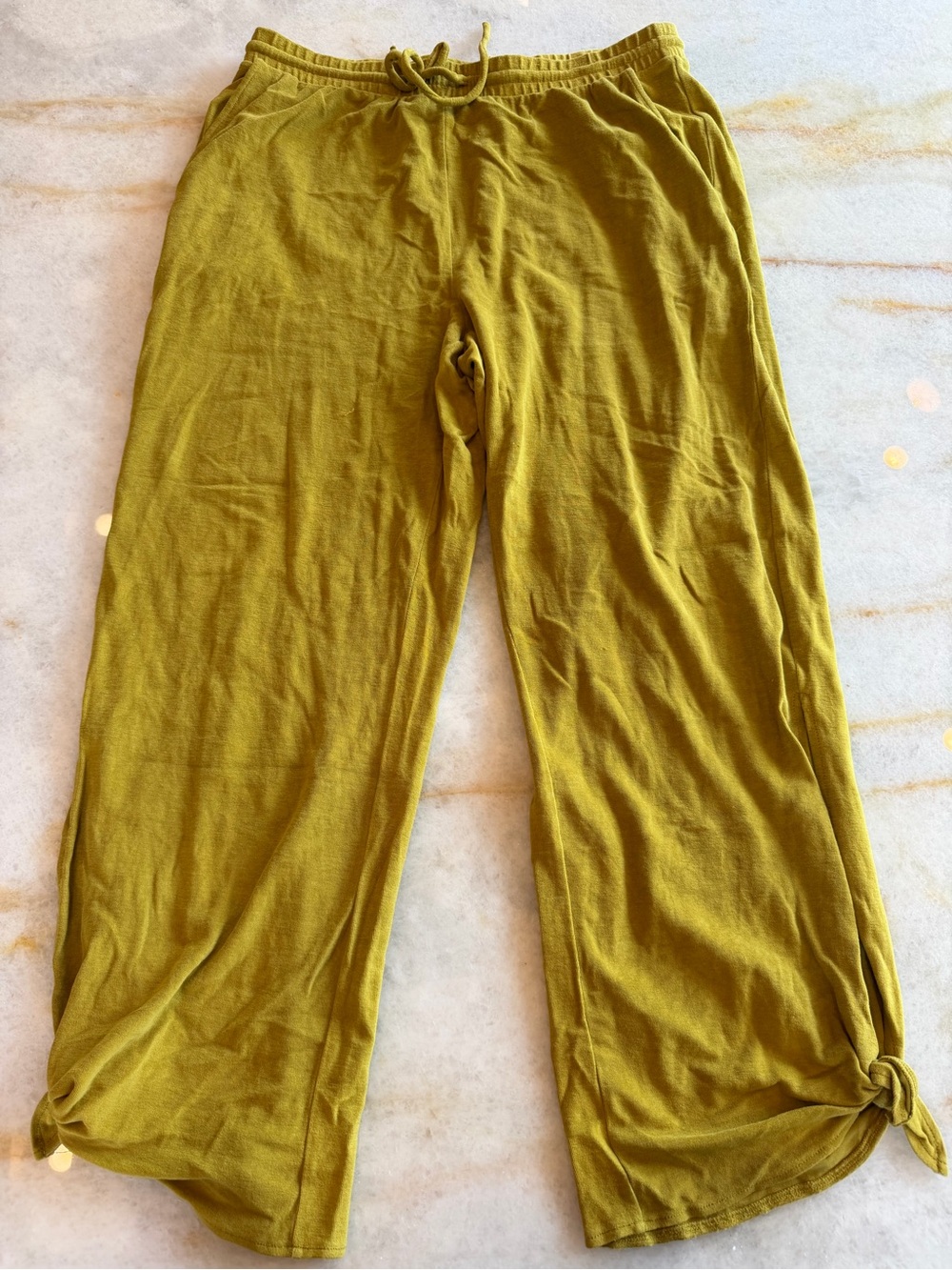 Daily Practice Casual Drawstring Lounge Pants - Olive Green